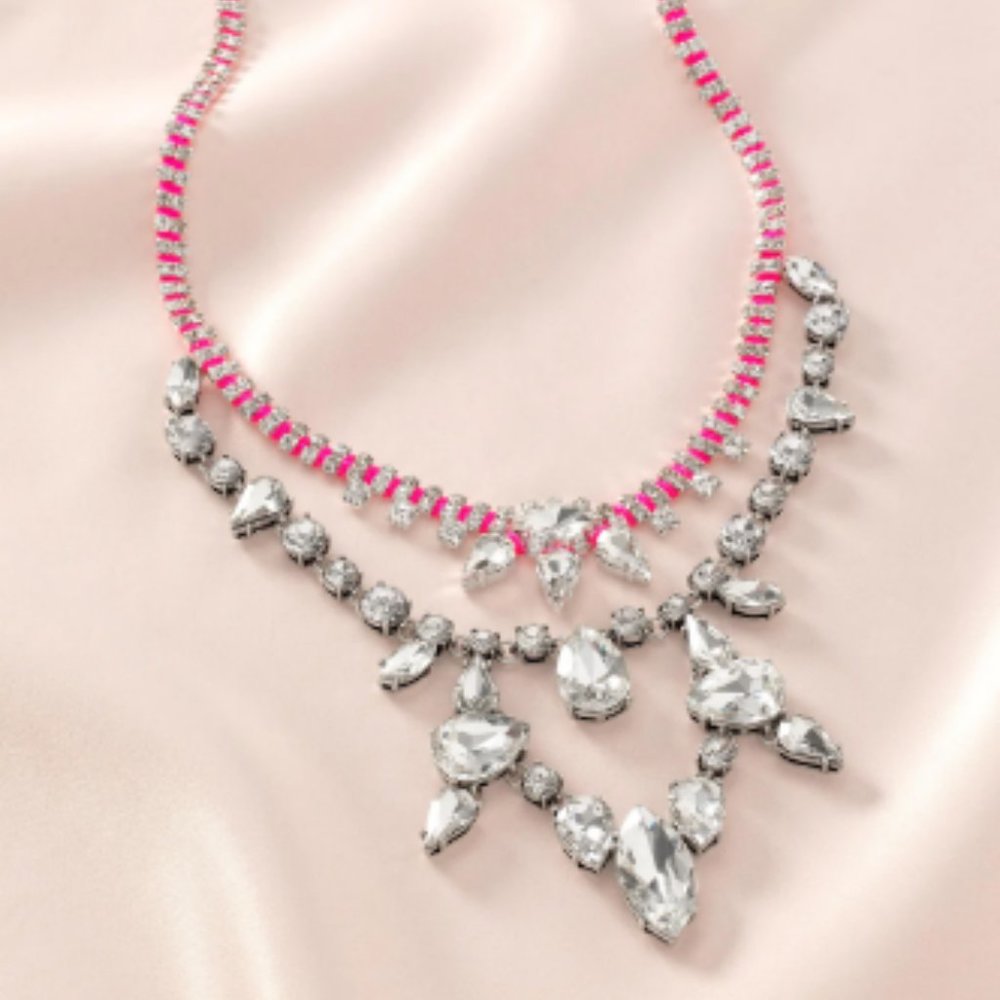 Stella & Dot Neon Dream Statement Necklace